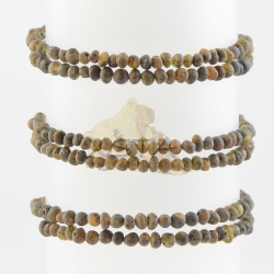 Memory wire raw Baltic amber bracelet